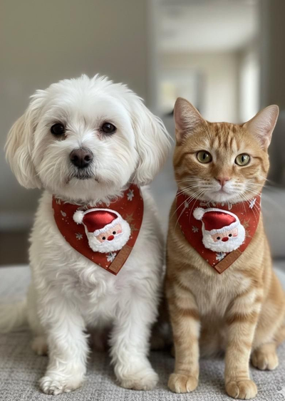 Pet Bandanas - Festive, Casual & Custom Designs for Dogs & Cats
